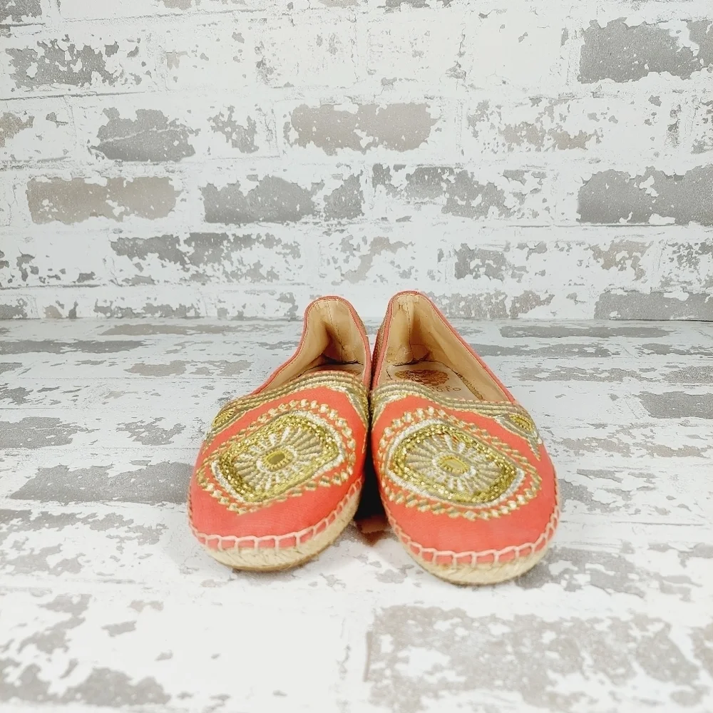 NEW Vince Camuto Dayna Espadrille Bittersweet Grapefruit Summer Flats O486